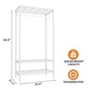 Heavy Duty 3-Tier Portable Clothes Rack ¨C 660LB Capacity White Metal Garment Organizer for Apartment/Bedroom - 3 of 4
