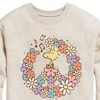 Boys' - Peanuts - Floral Peace Sign Woodstock Graphic Long Sleeve Fleece Sweatshirt - 2 of 4
