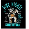 Five Nights at Freddy's Freddy Character Sheet Boy's Black T-shirt - 2 of 3