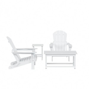 WestinTrends  4-Piece Outdoor Paio Adirondack Conversation Set - 1 of 4