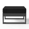 WestinTrends Montara Outdoor HDPE Patio Ottoman with Waterproof Olefin Cushions - 4 of 4