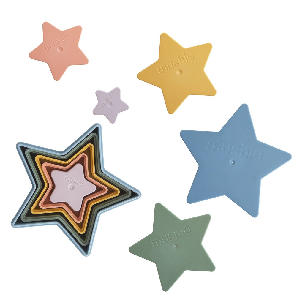 Photos - Sorting & Stacking Toys Mushie Nesting Stars - Retro - 5pk