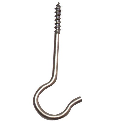Panacea Brass Steel 2-1/2 in. H Sturdy Ceiling Hook 5 pk