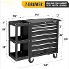 Karl Home 7-Drawer Rolling Tool Chest with Side Shelves - 2 of 4
