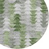 Green And Fern Green Geometric Washable Indoor Outdoor Area Rug - 4 of 4
