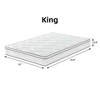 Wooakway King Size 79.9" L 76" W 10" H Hybrid Mattress in a Box with Gel Memory Foam Individually Wrapped Pocket Coils Innerspring - 4 of 4
