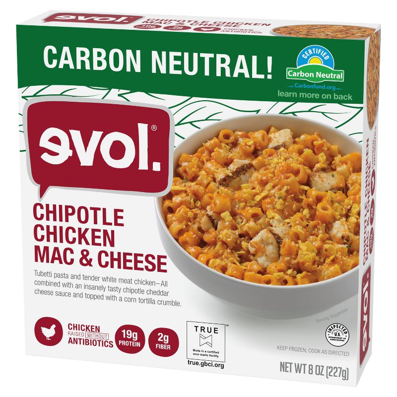 Evol Frozen Chipotle Chicken Macaroni and Cheese - 8oz, 3 of 4