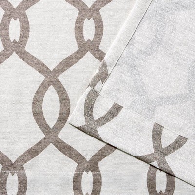 Natural Off-White Linen Blend Grommet Curtain Panels
