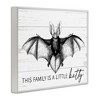 Stupell Industries This Family Is Batty Witty Saying Detailed Bat Framed Giclee Art - 2 of 4