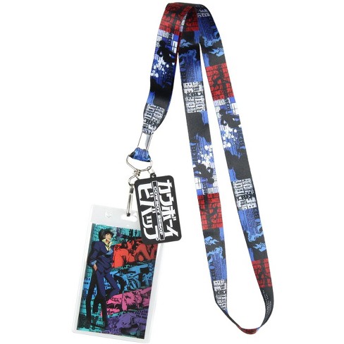 Cowboy Bebop Anime Id Badge Holder Keychain Lanyard W/ Rubber Pendant  Multicoloured : Target