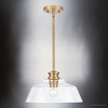 Urban Ambiance Luxury Transitional Indoor Pendant,  8-1/2''H x 14"W x 14''D,  Vintage Brass Finish, UHP4889 - 3 of 4