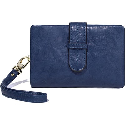 BEAFUP Women's Wallets - RFID Blocking PU Leather Wallet - Stylish Compact Bifold Design with Detachable Wrist Strap for Everyday Carry