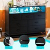 Dresser for Bedroom, Modern 7 Drawers Long Dresser  Large Capacity Storage Chest of Drawers, Wide Dresser - 4 of 4