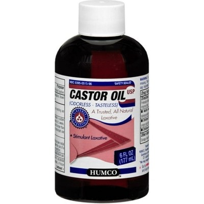 Humco - Liquid Castor Oil Natural Laxative, 6 Oz