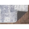 HomeStock Motif Printed Faux Rabbit Domo Ivory Grey 5x7, Hand Tufted, Transitional - 4 of 4