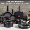 T-fal 14pc Hard Anodized Nonstick Cookware Set, Black - 3 of 4