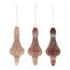 Ribbed Glass Drop Ornament (Set of 6) - 2 of 4