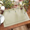 Elrene Alison Eyelet Punched Border Fabric Placemat, Set of 4 - 13" x 19" - Elrene Home Fashions - 2 of 3