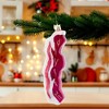 Kurt Adler Noble Gems Glass Ornament for Christmas Tree, Bacon - 2 of 3