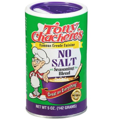 Tony Chachere's No Salt Seasoning Blend, 5 oz (Pack of 2)