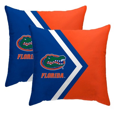 NCAA Florida Gators Side Arrow Poly Span Throw Pillow - 2pk