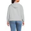 Lands' End Women's Serious Sweats Relaxed Long Sleeve Full Zip Hoodie Sweatshirt - 2 of 3