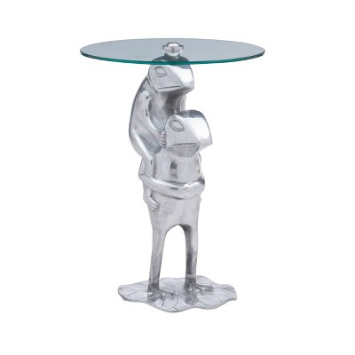 Fraser Frog Side Table Silver - Powell