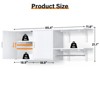Aheaplus Wall Cabinet with Hanging Rods, Laundry Cabinet with Shelves, Reversible Cabinet with Door & Shelf Tower - 2 of 4