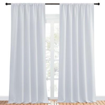 NICETOWN Blackout Curtains Rod Pocket Thermal Insulated Privacy Drapes (2 Panels)