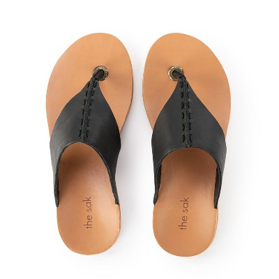The Sak Women's Los Feliz Toe Post Sandal, Black