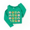 The Juniper Shop Smiley Clover Daisy Toddler Long Sleeve Tee - 2 of 3