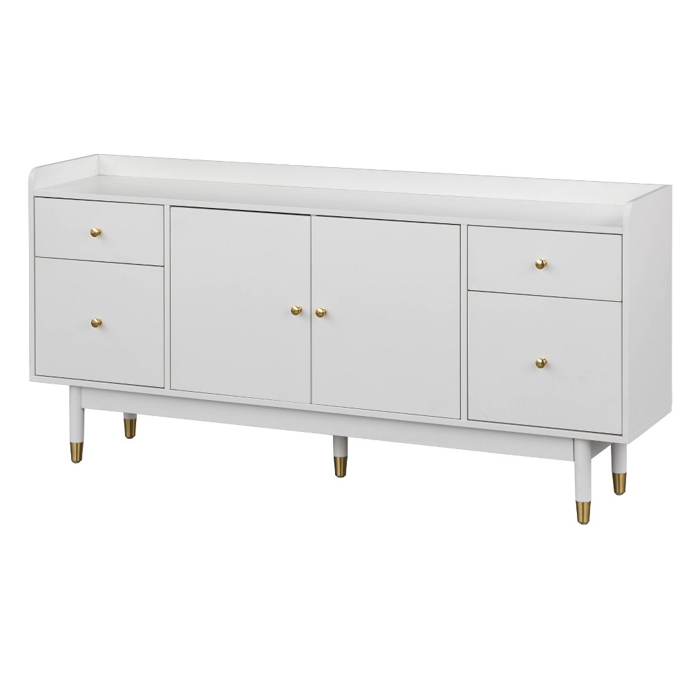 Photos - Storage Сabinet Thalia Buffet White - Lifestorey