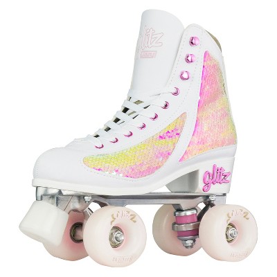 Crazy Skates Glitz Roller Skates For Women And Girls - Dazzling Glitter Sparkle Quad Skates