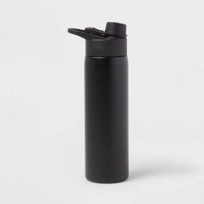 24oz Stainless Steel Water Bottle Black - Room Essentials&#8482;