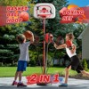 Skirfy 2 in 1 Kids Basketball Hoop and Punching Bag, Adjustable Stand with Boxing Gloves & 2 Balls,  Basketball Hoop and Boxing Bag Set Toy, Black - 4 of 4