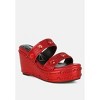 Iki Diki Rhinestone & Diamante Wedge Sandals - 2 of 4