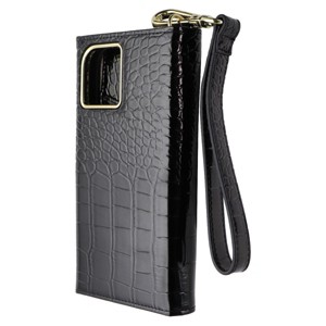 Elizabeth James Wristlet Folio for MagSafe for iPhone 15/14/13 - Black Croc - 1 of 4