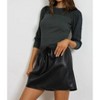 Women's Faux Leather Skirt - LAmade - 3 of 4