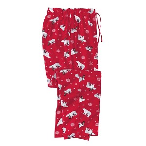 KingSize Men's Big & Tall Novelty Print Flannel Pajama Pants - 1 of 4