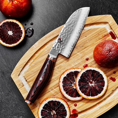 Miyabi Artisan 5.5-inch Stainless Steel Santoku Knife with Rosewood Handle