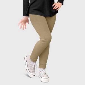 City Threads Girls 100% Cotton Leggings - USA-Made, Soft, Breathable & Sensory Friendly for Kids/Toddlers - 1 of 4