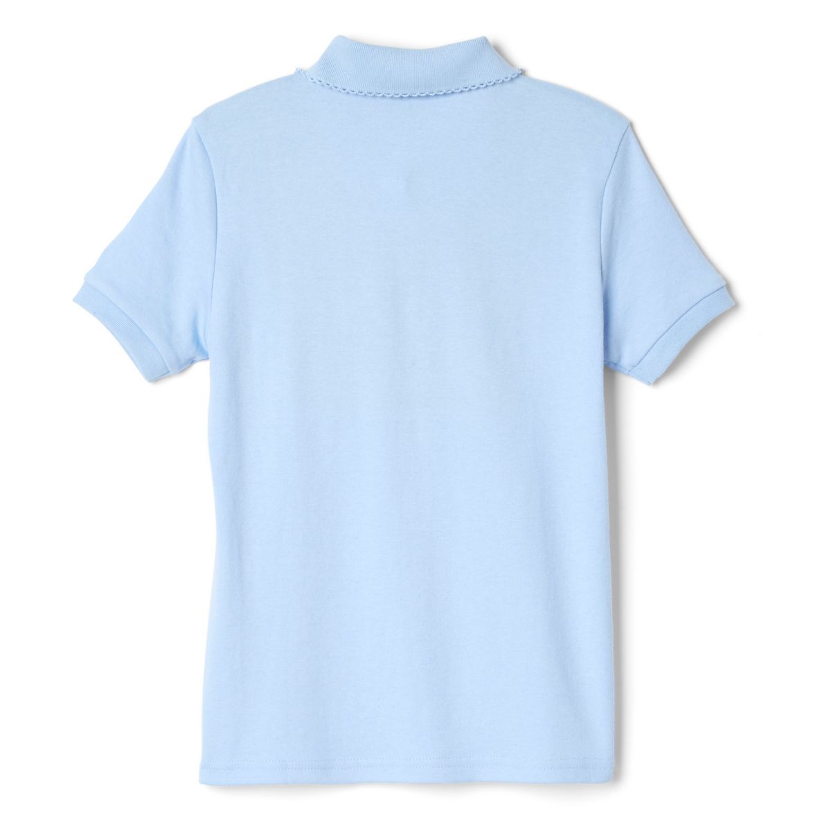French Toast School Uniform Girls Short Sleeve Fitted Interlock Polo with Picot Collar (Feminine Fit) - thumbnail 4