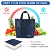 Unique Bargains Insulated Leakproof Thermal Zipper Portable Lunch Bag - 3 of 4