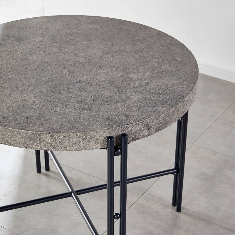 Morgan Round Counter Table Black - Steve Silver Co., 5 of 7