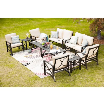 10pc Loveseat Patio Seating Set - Patio Festival