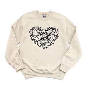 Simply Sage Market Women's Graphic Sweatshirt Fall Heart - 1 of 2