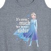 Women's - Frozen 2 - It's So Much Fun Being A Sister Elsa Graphic Racerback Tank - 2 of 4