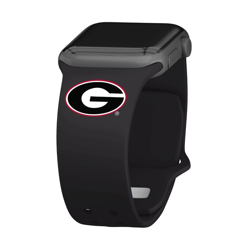 NCAA Georgia Bulldogs Silicone Apple Watch Band , 1 of 4