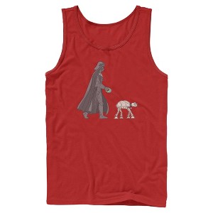 Mens Star Wars Darth Vader AT-AT Walking the Dog Tank Top - 1 of 4