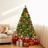 Pre-Lit Artificial Christmas Tree 7.5ft with 400 Clear Incandescent Mini Lights, Indoor Outdoor Green - 3 of 4